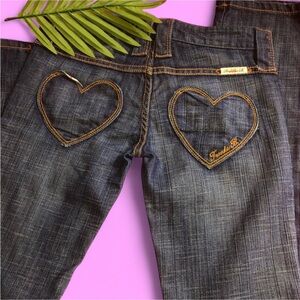 Frankie B heart pocket jeans